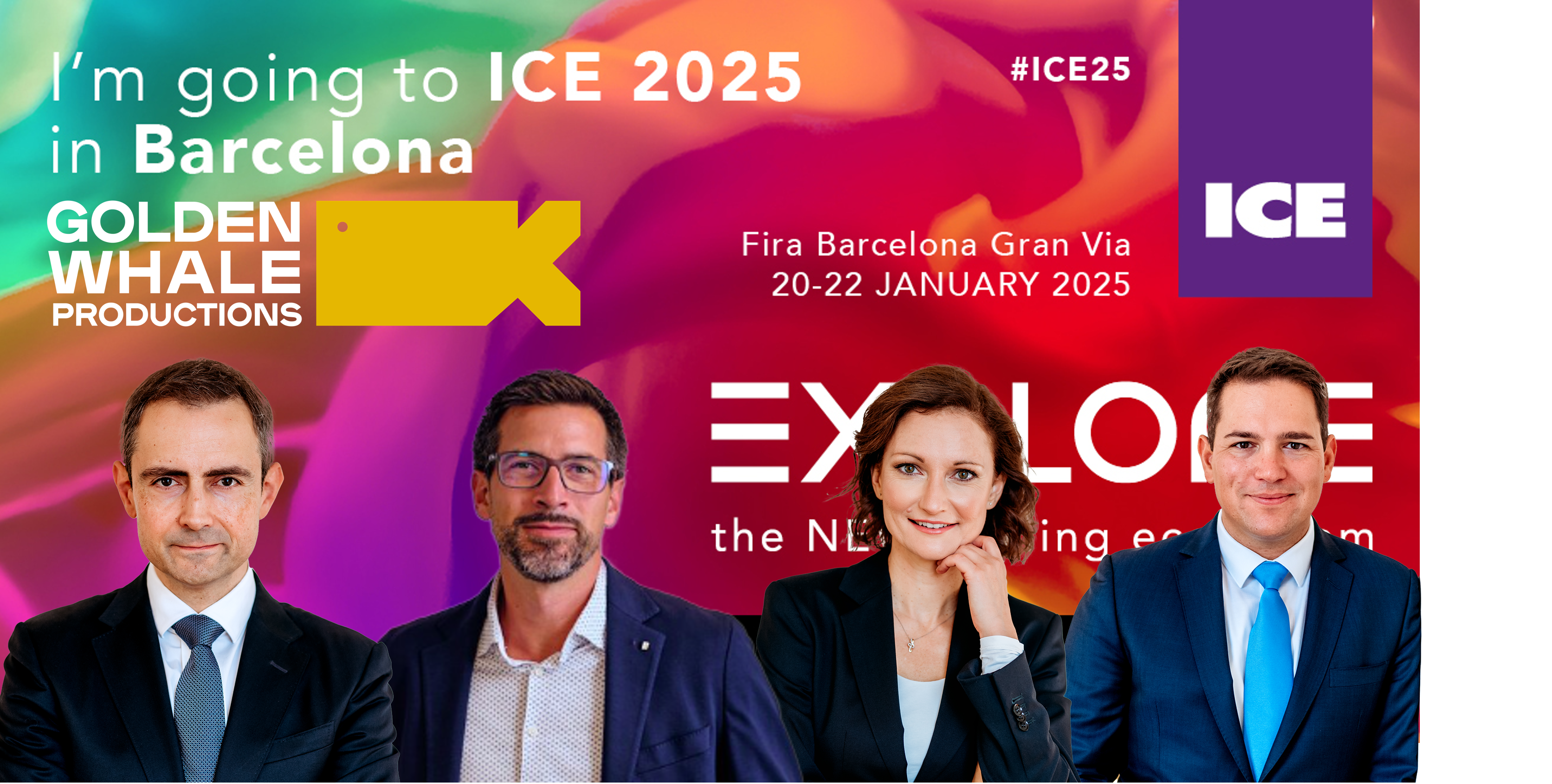 Team of Golden Whale at ICE 2025 in Barcelona from Jan. 20-22