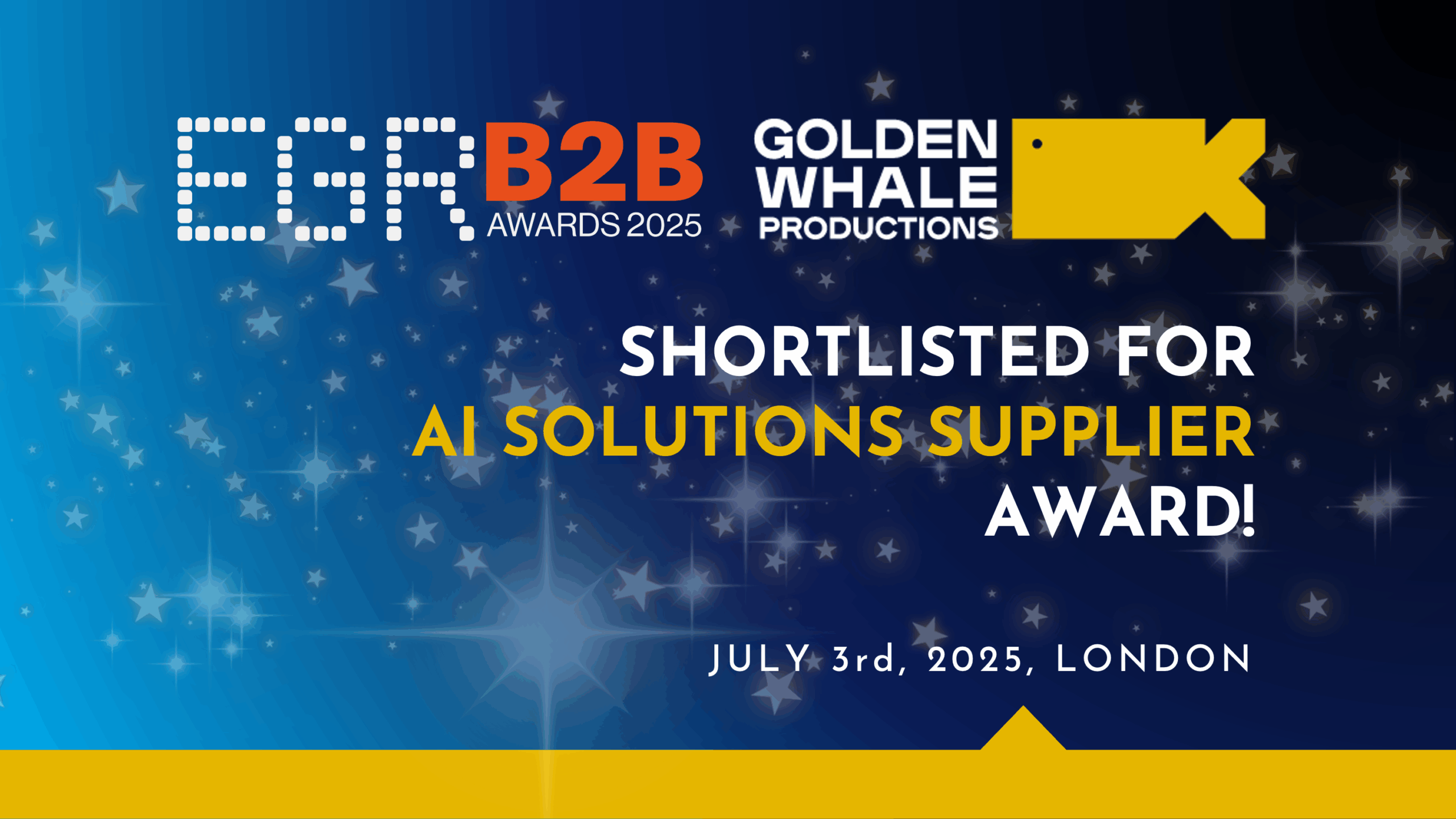 Golden Whale shortlisted at eGR B2B Awards 2025