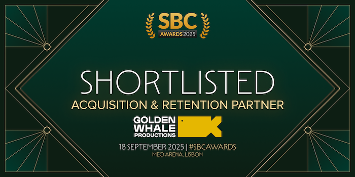 SBC Awards 2025 Golden Whale shortlisted as Acquisition and Retention Partner