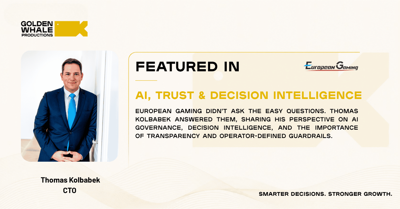 Thomas Kolbabek Discusses AI Governance and Decision Intelligence with European Gaming